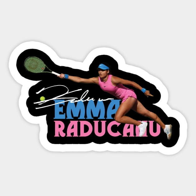 Emma Raducanu Sticker by CovpaTees